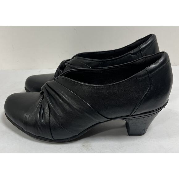 COBB HILL BY NEW BALANCE WOMEN'S COMFORT Black LEATHER SHOES SIZE US‎ 7M - Picture 2 of 9